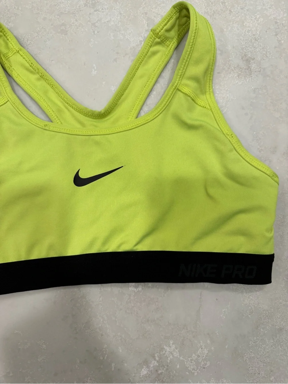 Nike Neon Yellow Fitness Sports Bra